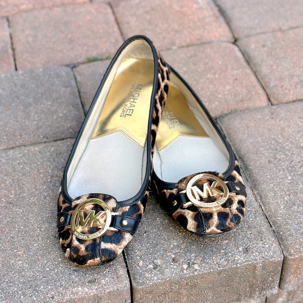 Michael Kors Fulton Ballerina Flat - Animal Print - SZ 6